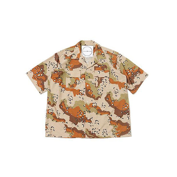 [블랍아웃피터]SS CAMP SHIRT PRINTED RS (CHOCOLATE CHIP)