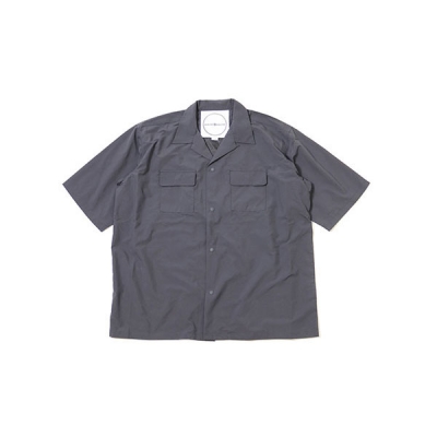 [블랍아웃피터]SS CAMP SHIRTS SOLID RS  (CARIBBEAN/DARK KHAKI)