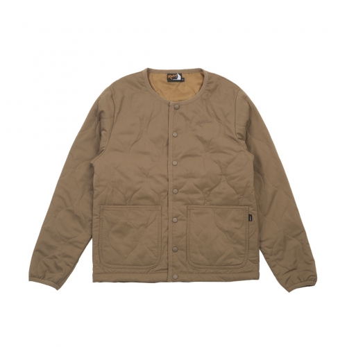 [록스]QUILT CARDIGAN insulated POLARTEC&reg; POWER FILL (DARK KHAKI)