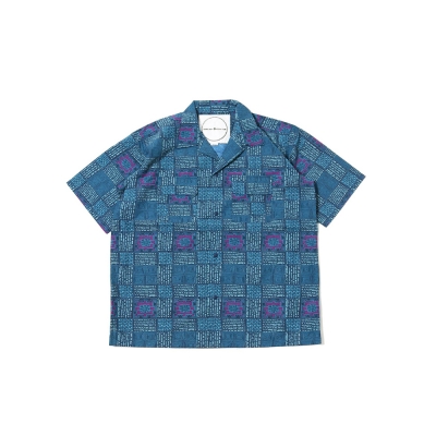 [블랍아웃피터]SS CAMP SHIRT PRINTED (BATIK NAVY)