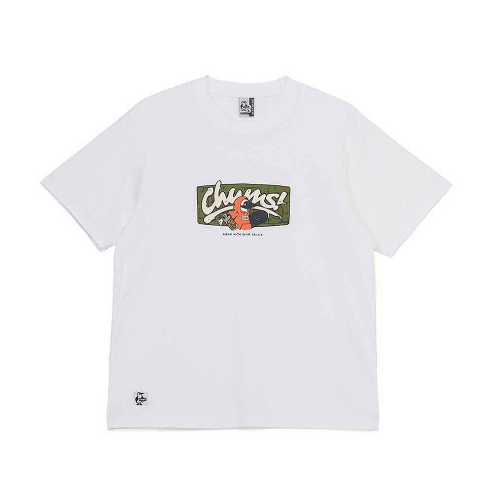 [첨스]Anti-Bug CHUMS Graffiti T-Shirt (WHITE)