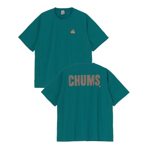 [첨스]Airtrail Stretch CHUMS T-Shirt (TEAL GREEN)