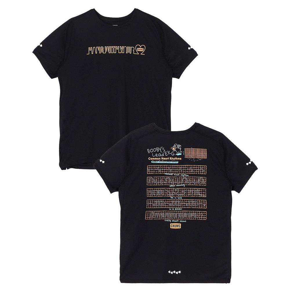 [첨스]Running Heart Beat T-Shirt (BLACK)