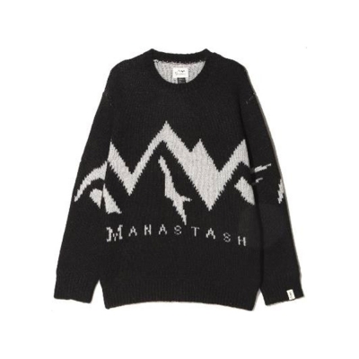 [마나스타시]MANASTASH LOGO SWEATER (BLACK)