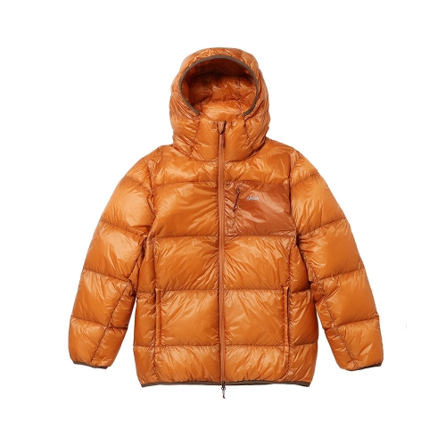 [난가] MOUNTAIN LODGE DOWN HOODIE JACKET (R.ORANGE)