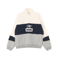 [첨스] Kearns Panel Half Zip Top (WHITE/NAVY)