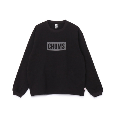 [첨스] Heavy Weight CHUMS Logo L/S T-Shirt (BLACK)