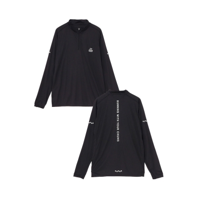[첨스] Running Half Zip L/S T-Shirt (BLACK)