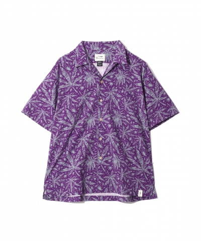 [마나스타시] HEMP PATTERN SHIRTS (PURPLE)