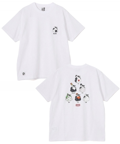 [첨스] Booby Onigiri Friends T-Shirts (WHITE)
