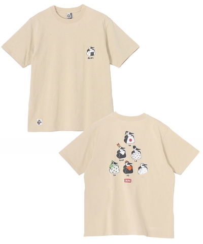 [첨스] Booby Onigiri Friends T-Shirts (GREIGE)
