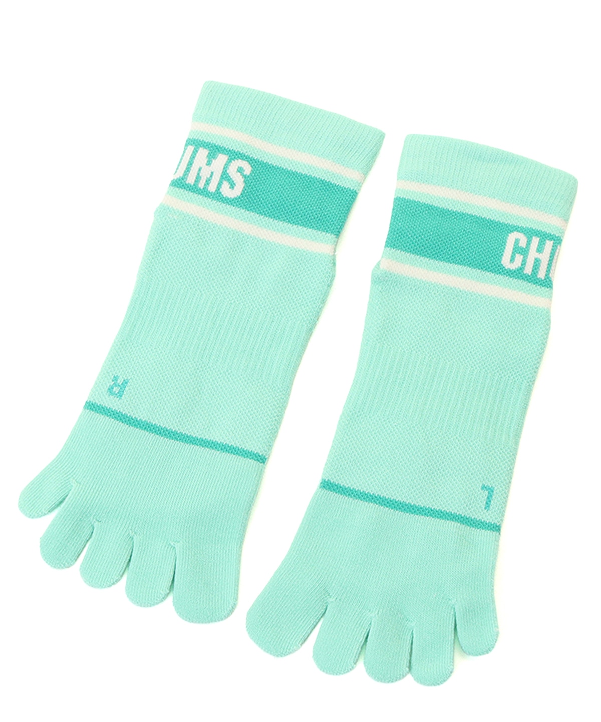 [첨스] Runnning Line Crew Toe Socks (Ice Green)