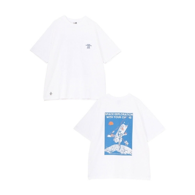[첨스] Space Booby Spaceship Pocket T-Shirt (WHITE)