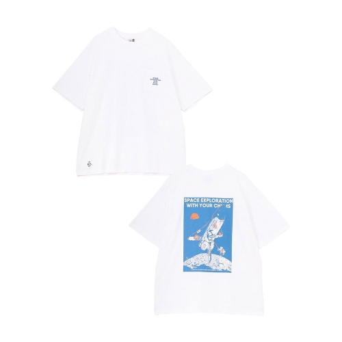 [첨스] Space Booby Spaceship Pocket T-Shirt (WHITE)
