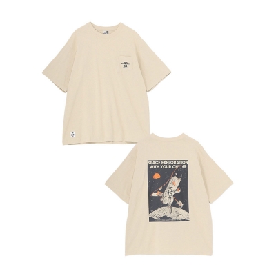 [첨스] Space Booby Spaceship Pocket T-Shirt (GREIGE)