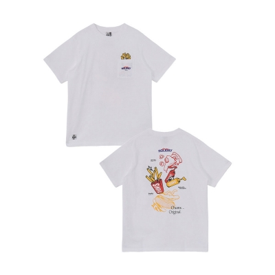 [첨스] Anti-Bug Fast Food Pocket T-Shirt (WHITE)