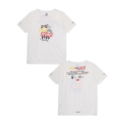 [첨스] Running EAT and RUN T-Shirt (WHITE)