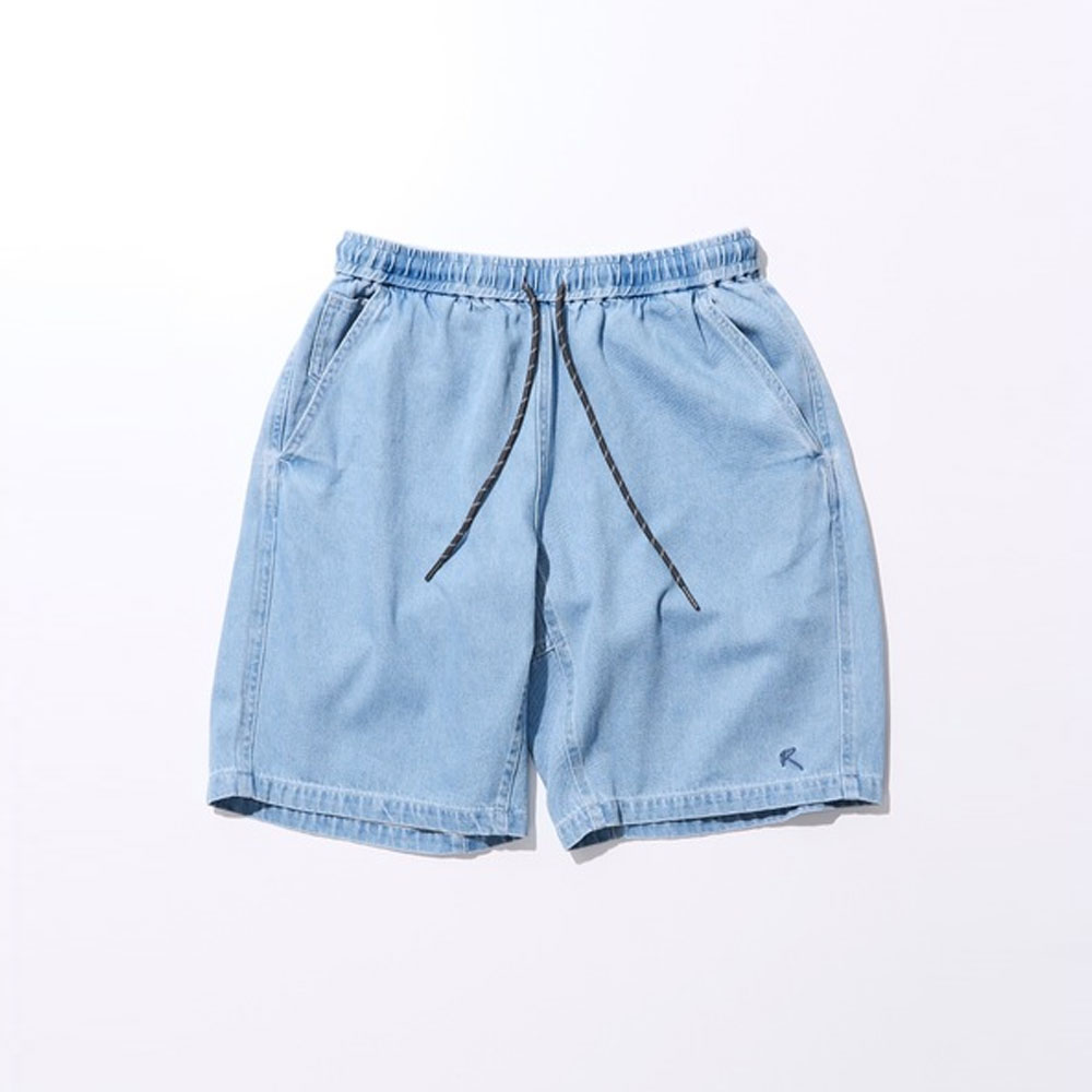 [록스] DENIM STRINGS SHORT (BLEACH)