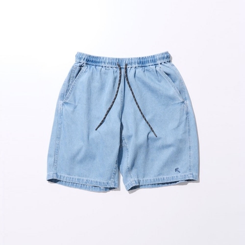 [록스] DENIM STRINGS SHORT (BLEACH)
