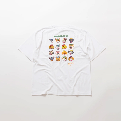 [록스] WONDERFUL TEE collab POPFIRE (WHITE)