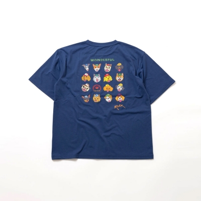 [록스] WONDERFUL TEE collab POPFIRE (INDIGO)