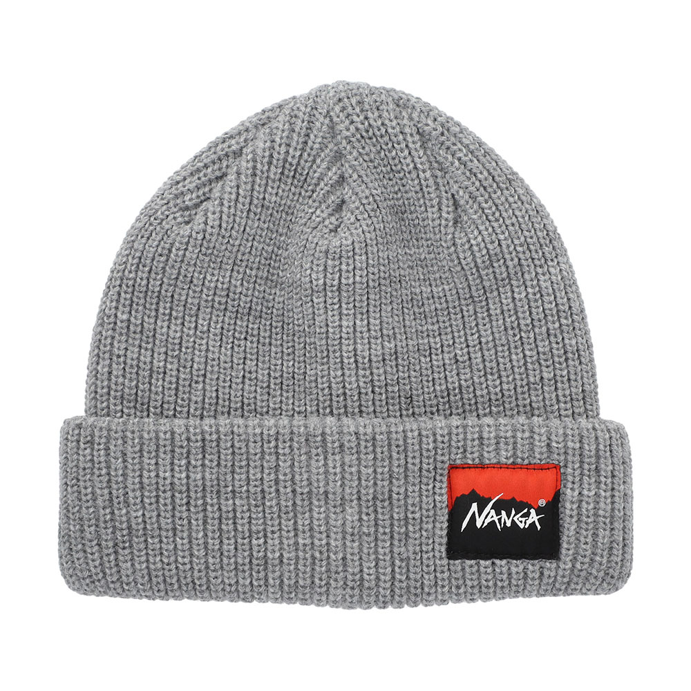 [난가] BOX LOGO BULKY BEANIE (GRY)