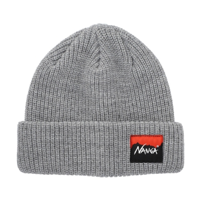 [난가] BOX LOGO BULKY BEANIE (GRY)