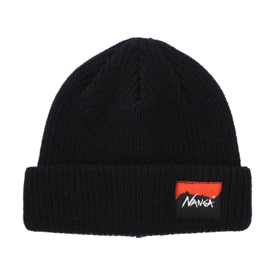 [난가] BOX LOGO BULKY BEANIE (BLK)