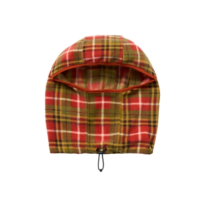 [캐피디자인] FLEECE BALACLAVA (ORANGE CHECK)