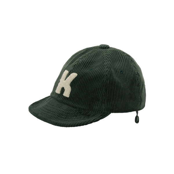 [캐피디자인] CORDUROY LOGO CAP (GREEN)