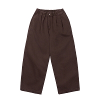 [캐피디자인] TWO TUCK WIDE KATION PANTS (BROWN)