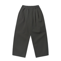 [캐피디자인] TWO TUCK WIDE TWILL PANTS (CHARCOAL)