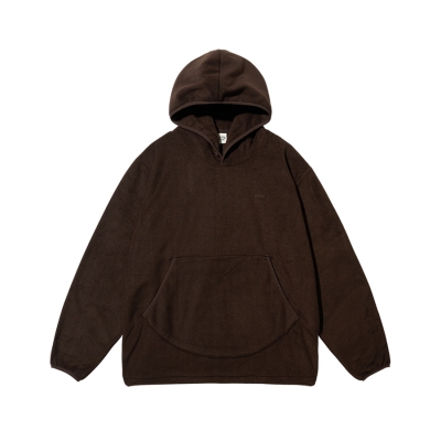 [캐피디자인] SUNRISE FLEECE BUTTON HOODIE (BROWN)