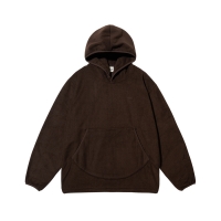 [캐피디자인] SUNRISE FLEECE BUTTON HOODIE (BROWN)