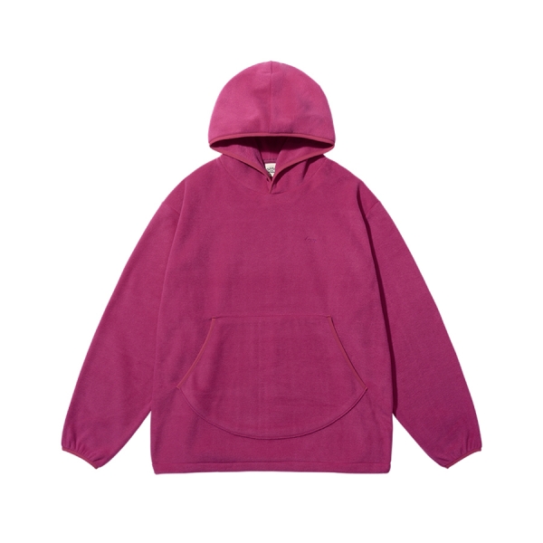 [캐피디자인] SUNRISE FLEECE BUTTON HOODIE (MAGENTA)